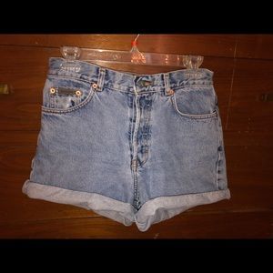 CK jean shorts!
